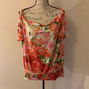 New Directions Cold Shoulder Top